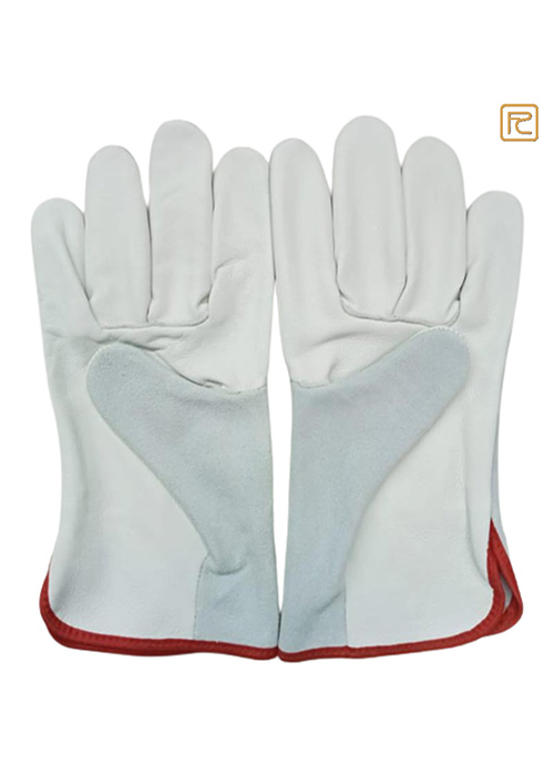NATURAL LEATHER COMBINATION GLOVES