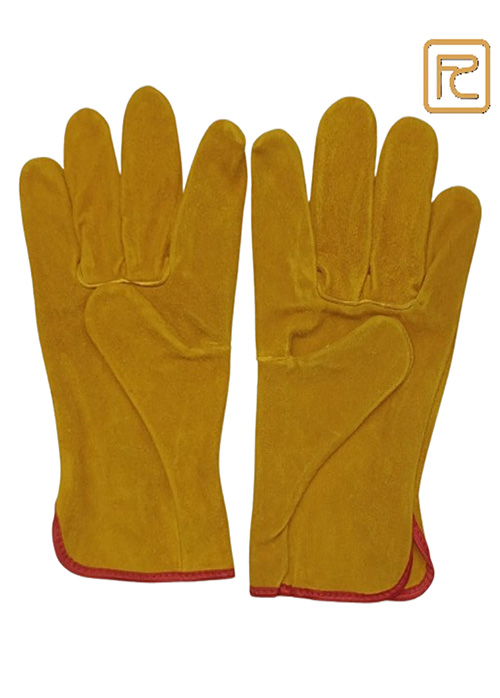 YELLOW FULL SPLIT DRIVER GLOVES